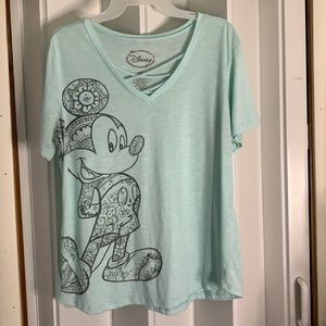 Light Blue Disney Mickey Shirt
